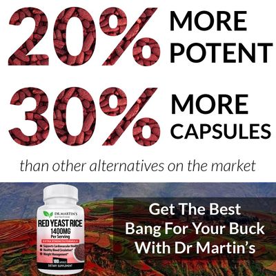 Red Yeast Rice Extract 1400mg Supplement 180 Count Maintain Healthy Cholesterol Levels Supports Cardiovascular & Blood Circulation For Healthy Heart, Digestion, Weight Management & Overall Health