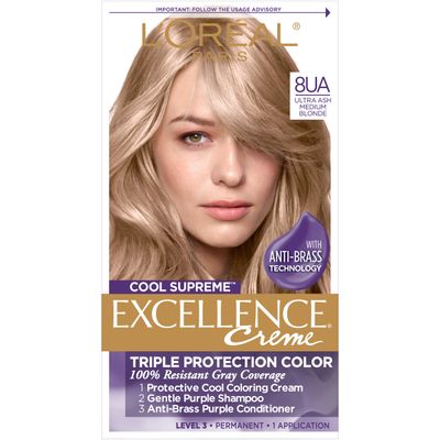 LOreal Paris Cool Supreme Permanent Hair Color, Ash Ultra Ash Medium Blonde 8.11, Pack of 1