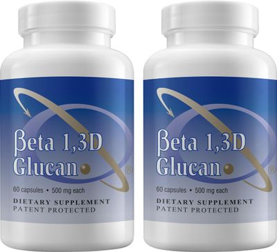 Transfer Point Immune Support Supplement with 500mg of Highly Purified Beta Glucan Per Capsule Pack of 2