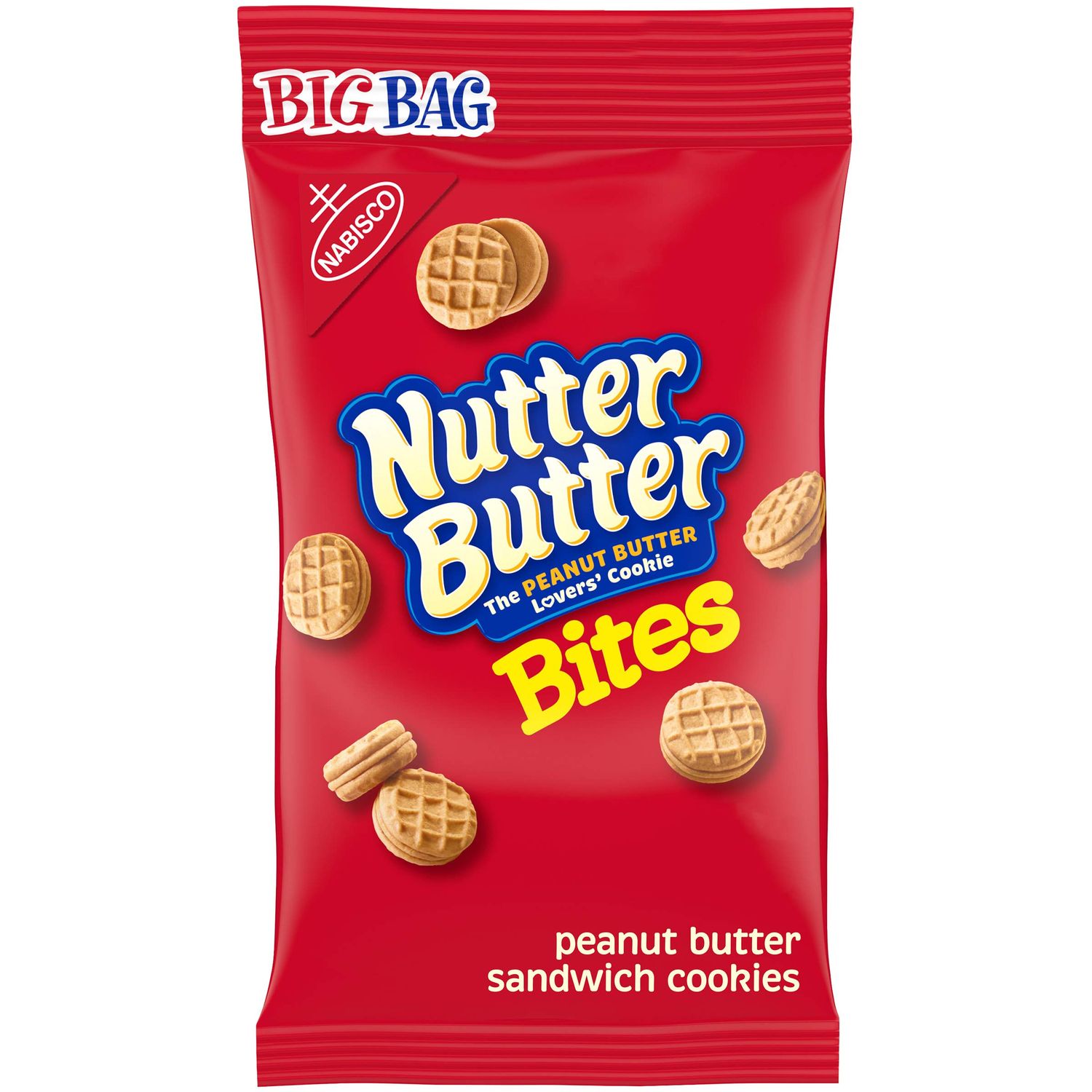 Nutter Butter Bites Peanut Butter Sandwich Cookies Big Bag, 1 package 3oz
