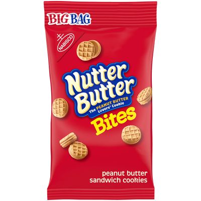 Nutter Butter Bites Peanut Butter Sandwich Cookies Big Bag, 1 package 3oz