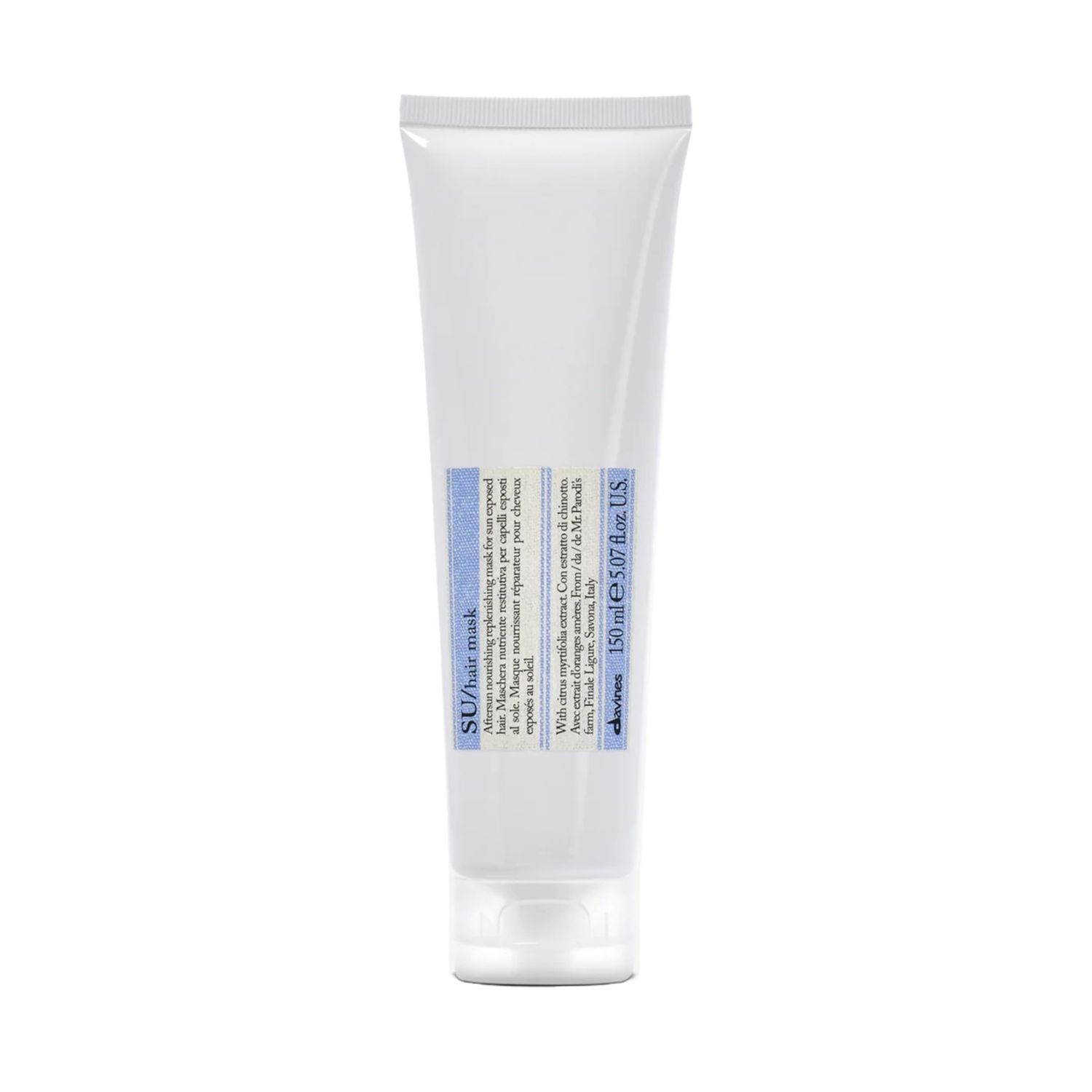 Davines SU Hair Mask, Restore Moisture And Hydrate Sun-Exposed Hair, Restore Softness To Dry And Dull Hair, 5.07 Fl. Oz.
