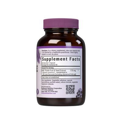 BlueBonnet Milk Thistle Fruit and Seed Extract Supplement, 60 Count
