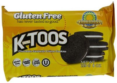 KinniToos Gluten Free Cookies, Chocolate Sandwich Creme, 8 Ounce Pack of 6