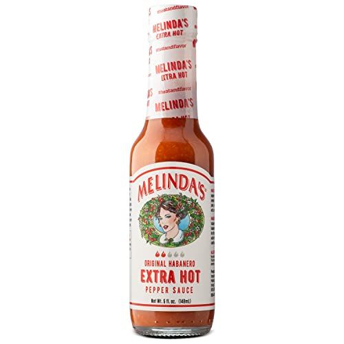 Melindas Original Habanero Extra Hot Sauce - Made with Habanero Peppers, Carrots, Onion, Vinegar &amp; Garlic - Keto, Vegan, Gluten Free Hot Sauce - 5oz, 1 Pack