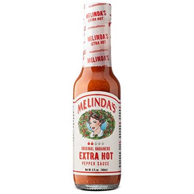 Melindas Original Habanero Extra Hot Sauce - Made with Habanero Peppers, Carrots, Onion, Vinegar &amp; Garlic - Keto, Vegan, Gluten Free Hot Sauce - 5oz, 1 Pack
