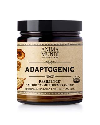 Anima Mundi Apothecary Organic Mushroom Supplement - Adaptogenic Mushrooms Cacao - Uplifting Powder with Organic Lion&#39;s Mane, Shiitake, Chaga &amp; More - Add to Coffee, Tea &amp; Smoothies 4oz 113g