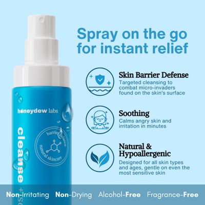 Honeydew Labs Hypochlorous Acid Spray - HOCl Face & Body Mist for Acne, Eczema & Irritation - Multi-Purpose Skin Repair - Eyelid Cleanser, Post-WorkoutProcedure, Scalp & Sensitive Skin 2 oz6.8 oz