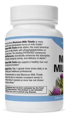 Natural Wellness Maximum Milk Thistle - 720mg Daily Dose 3x 240mg Capsules - Potent Liver Detox & Repair Supplement, Non-GMO, Gluten-Free, Vegan, USA-Made - Advanced Fatty Liver & Enzyme Health