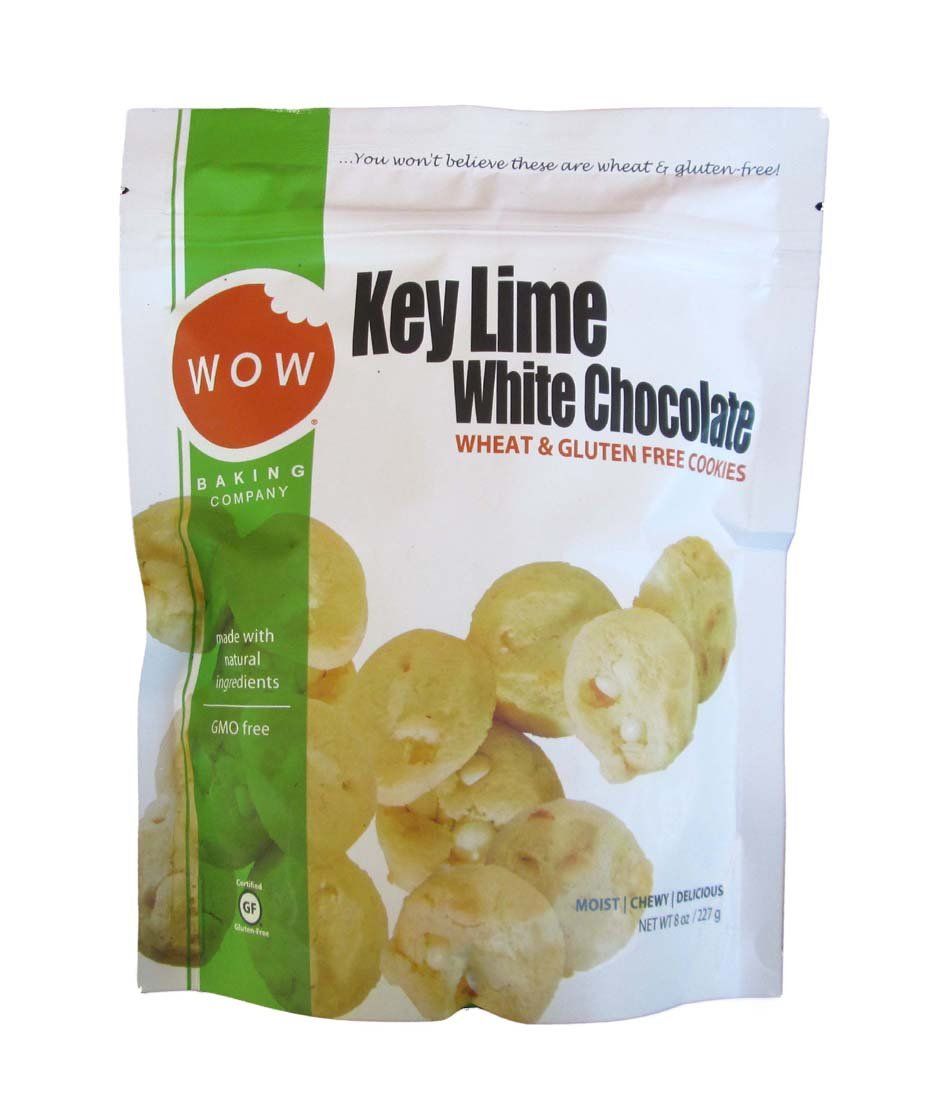 WOW Key Lime White Chocolate Wheat &amp; Gluten Free Cookies 2 Pack