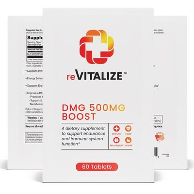 DMG Dimethylglycine 500mg Nootropic Supplement - Supports Vitality, Boosts Immune Functions, Brain Support Supplement Promotes Neurological Functions and Aids in Athletic Recovery - 60 Servings