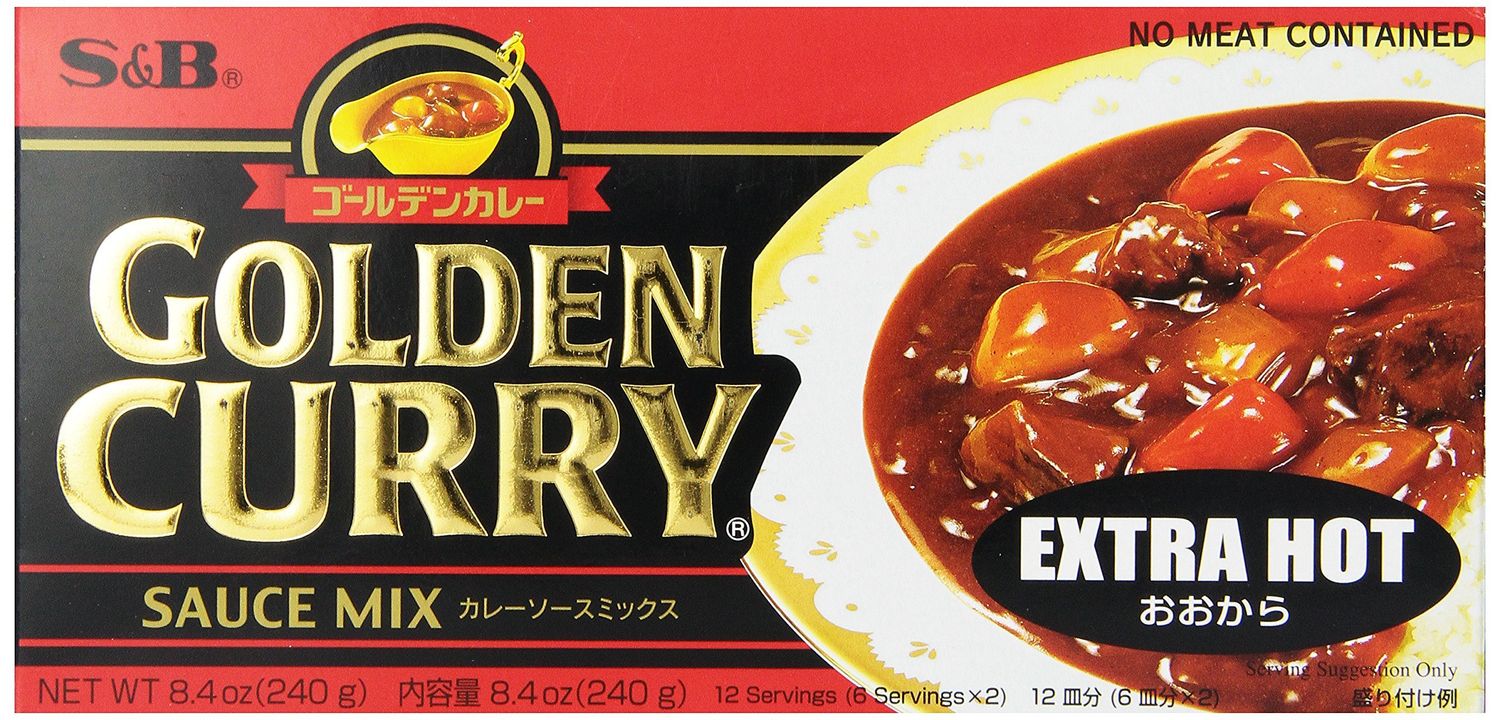 S&amp;B Golden Curry Sauce Mix, Extra Hot, 8.4-Ounce