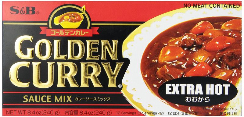 S&amp;B Golden Curry Sauce Mix, Extra Hot, 8.4-Ounce
