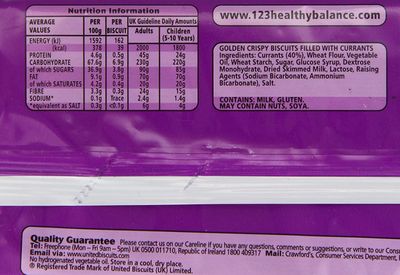 Crawford's Garibaldi Biscuits 100g Pack of 12