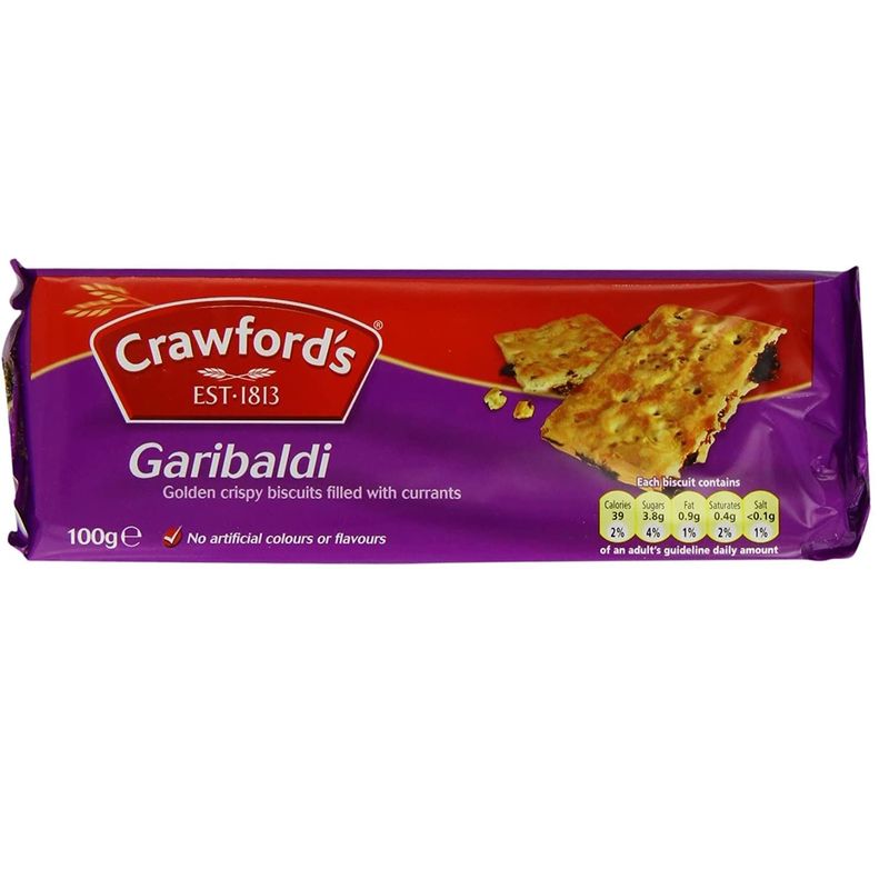 Crawford's Garibaldi Biscuits 100g Pack of 12