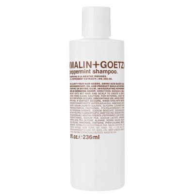 Malin Goetz Peppermint Shampoo, 8 Fl. Oz. - Men &amp; Women Clarifying Shampoo, Natural Hair Shampoo to Cleanse &amp; Hydrate, Scalp Shampoo Treatment for All Hair Types, Vegan &amp; Cruelty-Free
