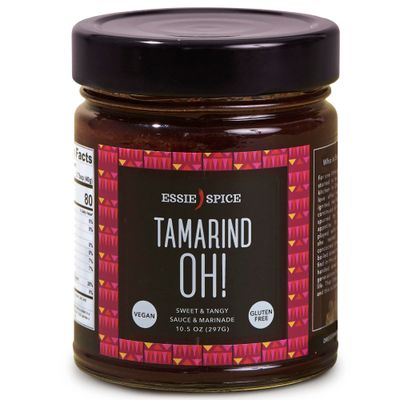 Essie Spice TamarindOH Tamarind and Guava Cooking Sauce and Marinade 10 Ounces Small Batch Non GMO Gluten Free Gourmet Tamarind Paste and Sauce