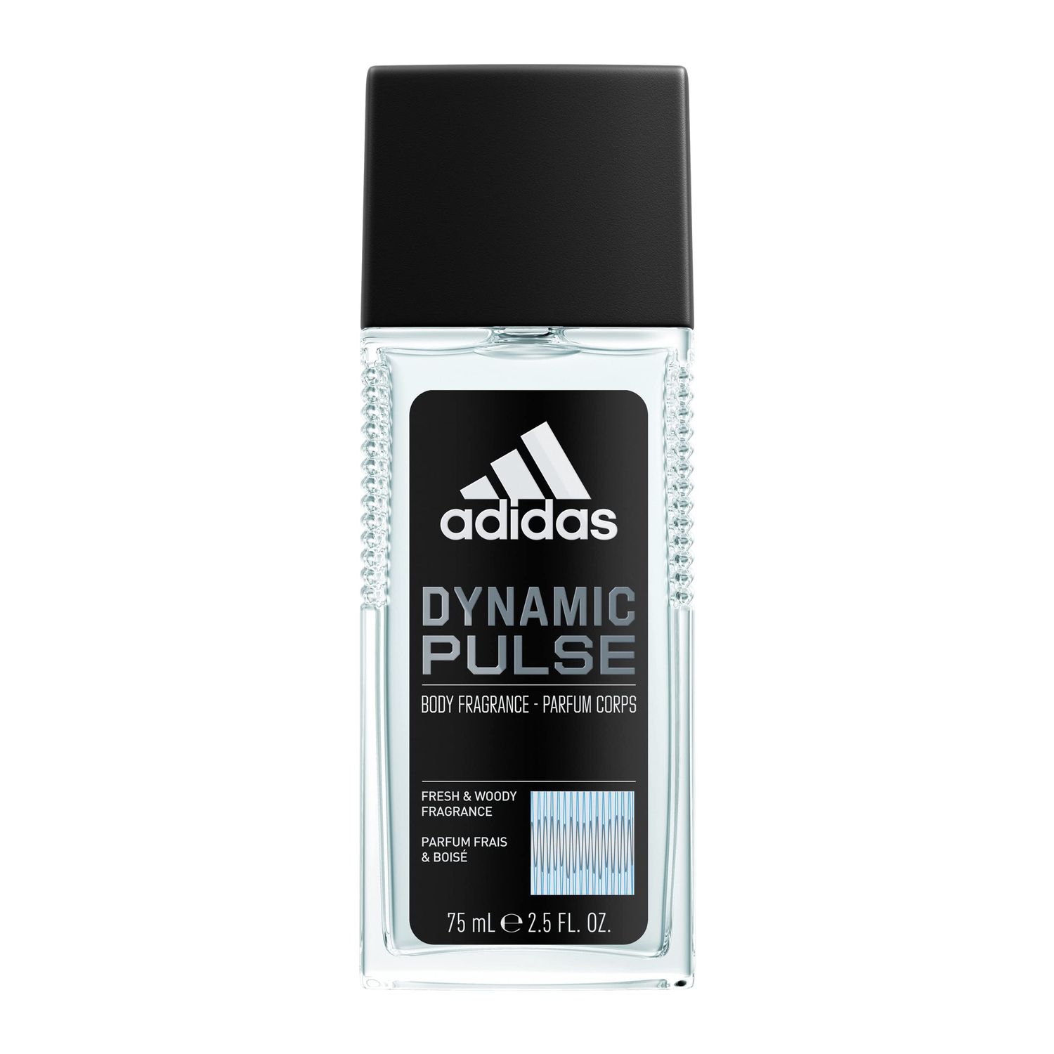 adidas Dynamic Pulse Body Fragrance 2.5 fl oz Pack of 1, Notes of Mint, Apple, and Wood, Men&#39;s Fragrance, Long Lasting, Sporty Fragrance, Travel Size