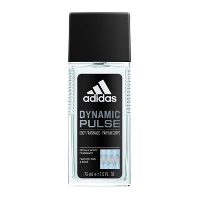 adidas Dynamic Pulse Body Fragrance 2.5 fl oz Pack of 1, Notes of Mint, Apple, and Wood, Men&#39;s Fragrance, Long Lasting, Sporty Fragrance, Travel Size