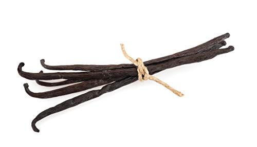 5 Organic Madagascar Vanilla Beans. Whole Grade A Vanilla Pods for Vanilla Extract and Baking