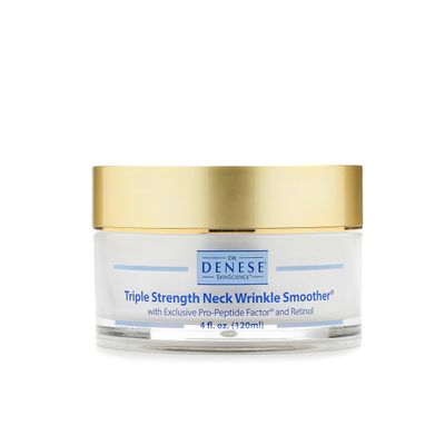 Dr. Denese SkinScience Triple Strength Neck Wrinkle Smoother Tighter, Firmer Neck with Enhanced Peptide Technology, Retinol, Marine Collagen, Jojoba &amp; More - Paraben-Free, Cruelty-Free - 4oz