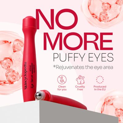 Skincyclopedia Under Eye Roll-On with Retinol &amp; Squalane, Cooling Roller, Energizing Serum for Dark Circles, Puffiness Bags, Fine Lines &amp; Wrinkles, Firms &amp; Brightens Skin.