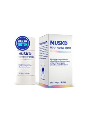 MUSKD Body Glow Stick - Retinol Body Cream, Body Glow Wand, Body Lotion for Dry Skin - Vitamin E &amp; Antioxidants for Hydration - 40g 1.41 fl oz