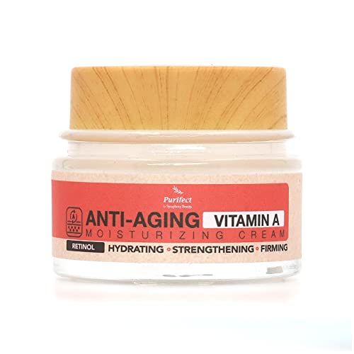 Retinol Vitanim A Facial Moisturizer Cream 50ml 1.7fl oz-Rich &amp; Creamy Non Steakey and Greasy Formular Vitamin A C E Retinol Collagen Hyaluronic Acid Made In USA