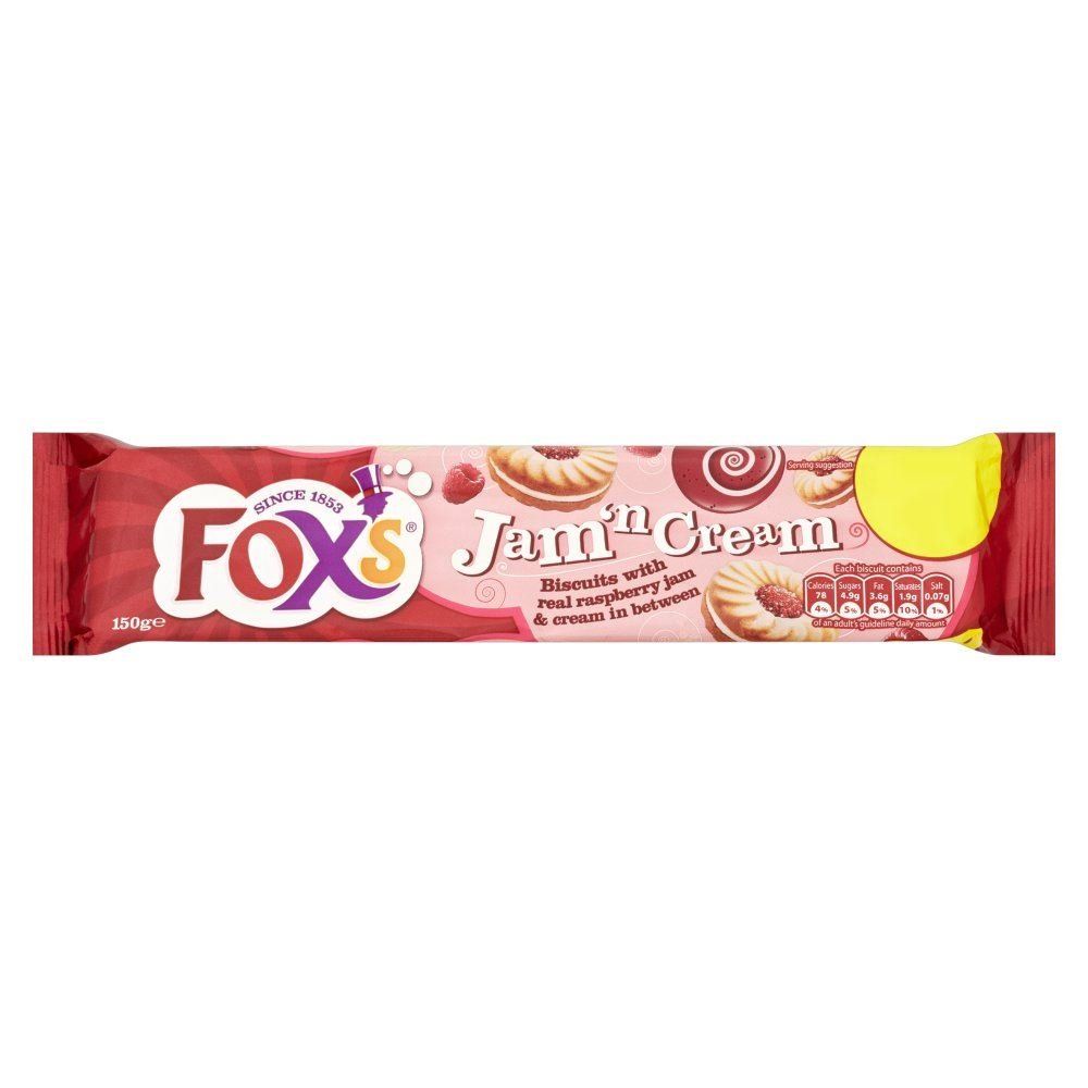 Fox&#39;s Jam Ring Sandwich Cream - 150g - Pack of 4 150g x 4