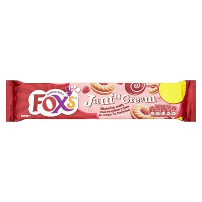 Fox&#39;s Jam Ring Sandwich Cream - 150g - Pack of 4 150g x 4