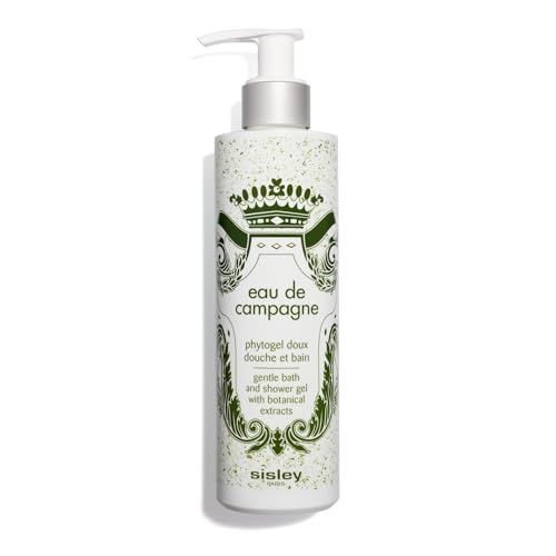 Sisley Paris Eau de Campagne Bath and Shower Gel - 250 mL - Gentle, Creamy, Foaming Body Cleanser with Botanical Extracts