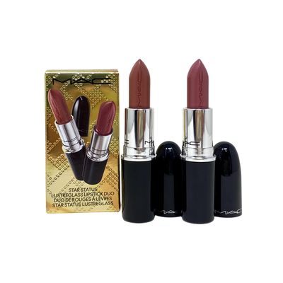 MAC Cosmetics Star Status Lustreglass Lipstick Duo - 540 Thanks, It&#39;s M.A.C! and 524 Syrup - 0.1 oz 3 g each
