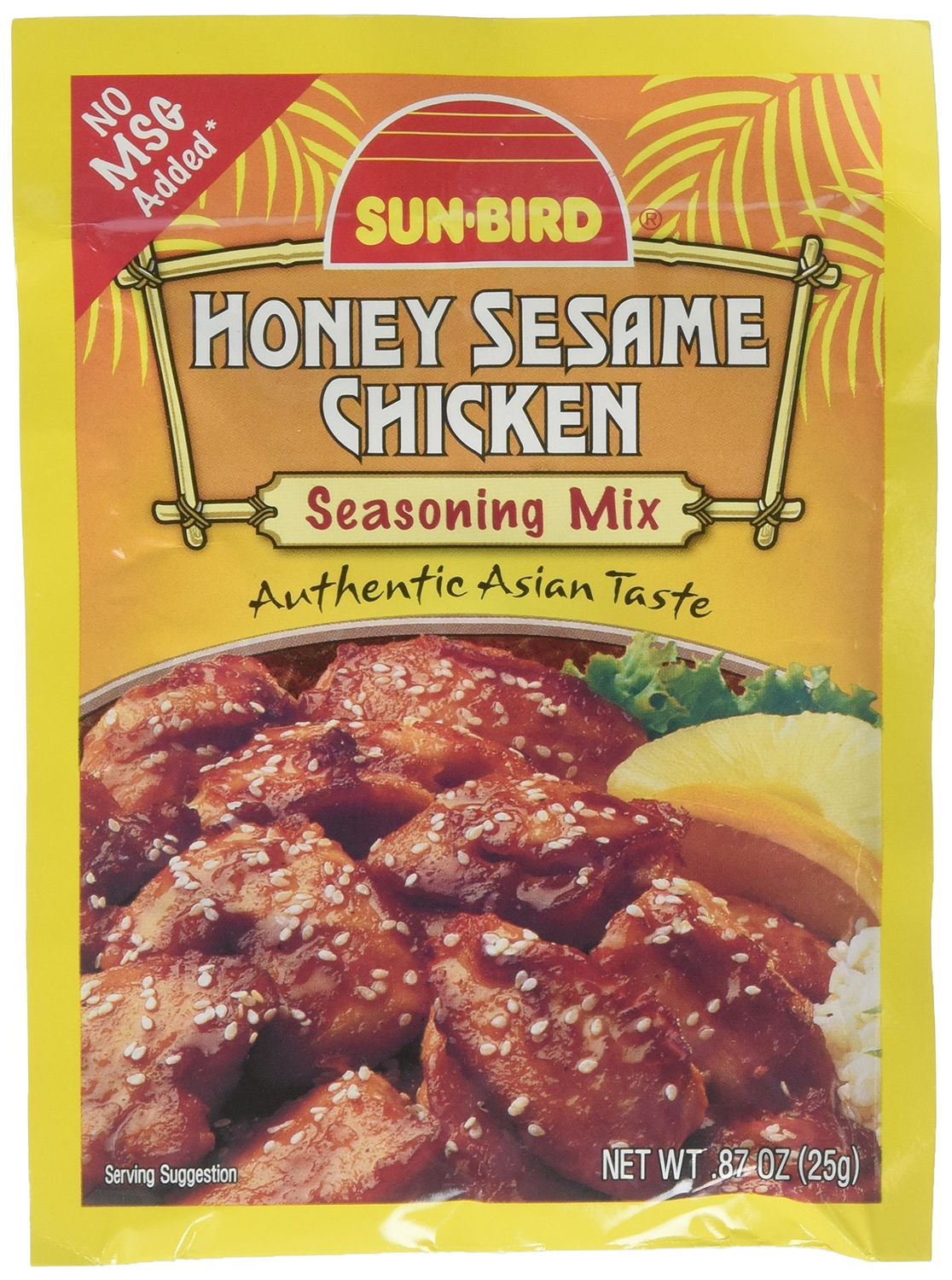 Honey Sesame Chicken Seasoning Mix Packets - Asian Chicken Recipe - 0.88 Ounces Each Pack of 4
