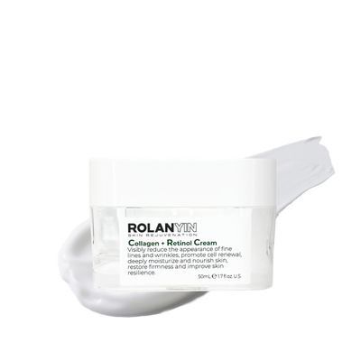 ROLANYIN Collagen Retinol Cream for Deep Hydration and Anti Aging Firming Wrinkle Reduction Nourishing and Plumping Formula Skin Care