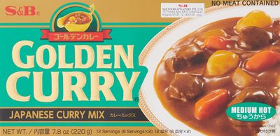 S&amp;B Golden Curry Sauce Mix, Medium Hot, 7.8 Ounce