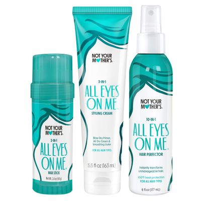 Not Your Mother&#39;s All Eyes On Me 10-In-1 Hair Perfector &amp; 3-In-1 Hair Wax Stick &amp; Styling Cream 3-Pack - Protectant &amp; Styling Products for All Hair