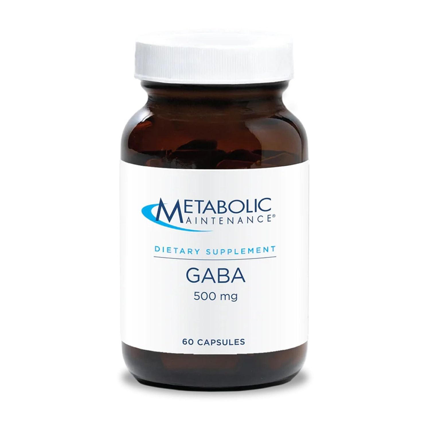 Metabolic Maintenance GABA 500mg Gamma Aminobutyric Acid - GABA Supplement for Brain Support - Helps Inhibit The Effects of Stress Producing Neurotransmitters 60 GABA Pills