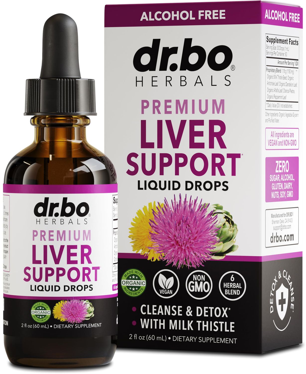 Liver Cleanse Detox &amp; Repair Organic - Natural Liver Support Supplement Liquid Drops, Milk Thistle Dandelion, Chanca Piedra Extract, Artichoke - Gallbladder Health Formula Supplements Liquid Drops 2oz