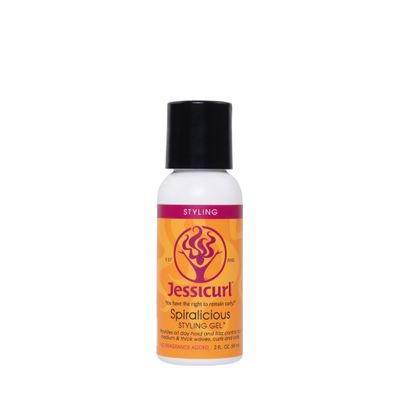 Jessicurl Spiralicious Gel, 2 Fl Oz - Hair Styling Gel for Curly Hair and Frizz Control, Safe for Color-Treated Hair, No Fragrance Added, Sulfate Free, Vegan