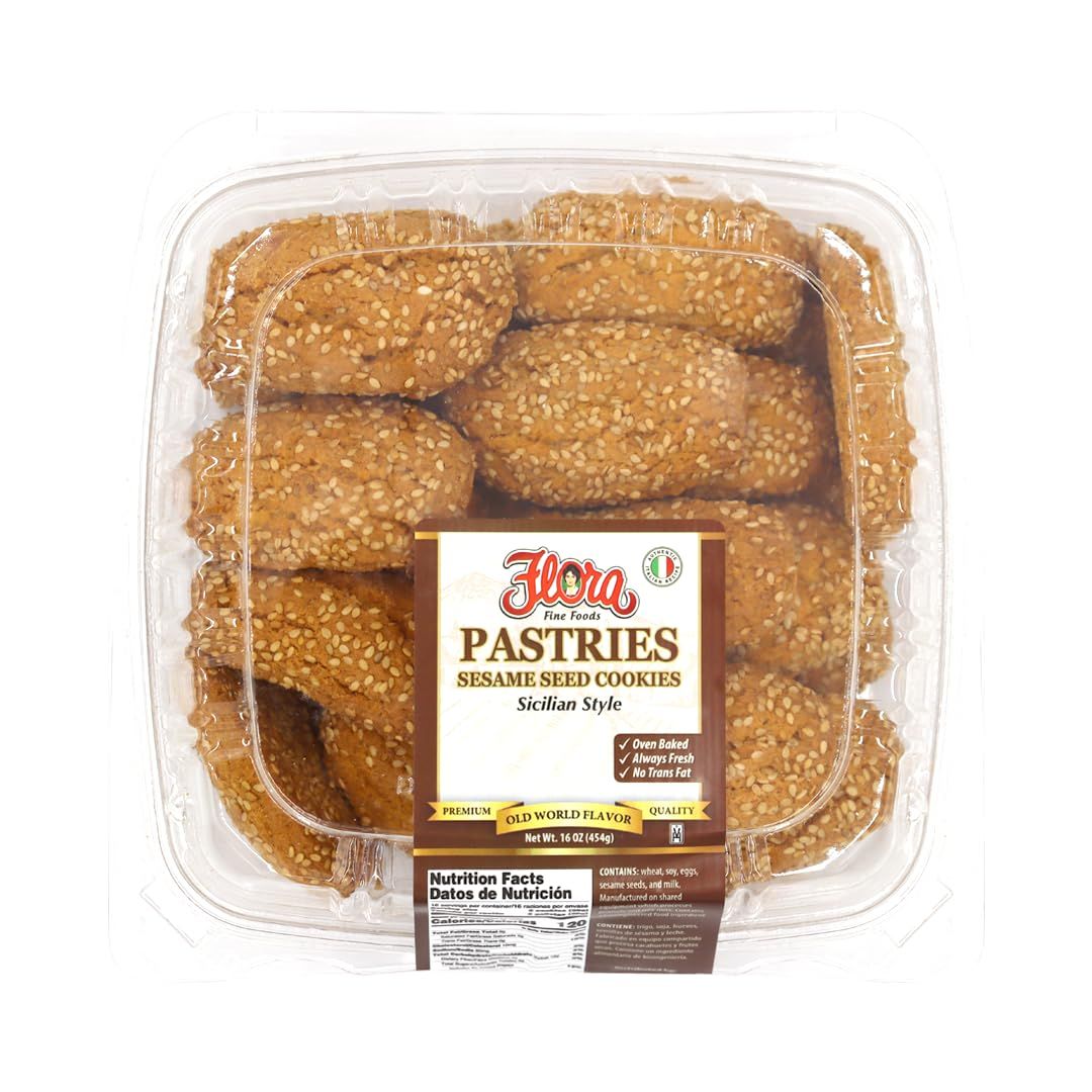 Flora Foods Pastries Sesame Seeds Cookies Sicilian Style