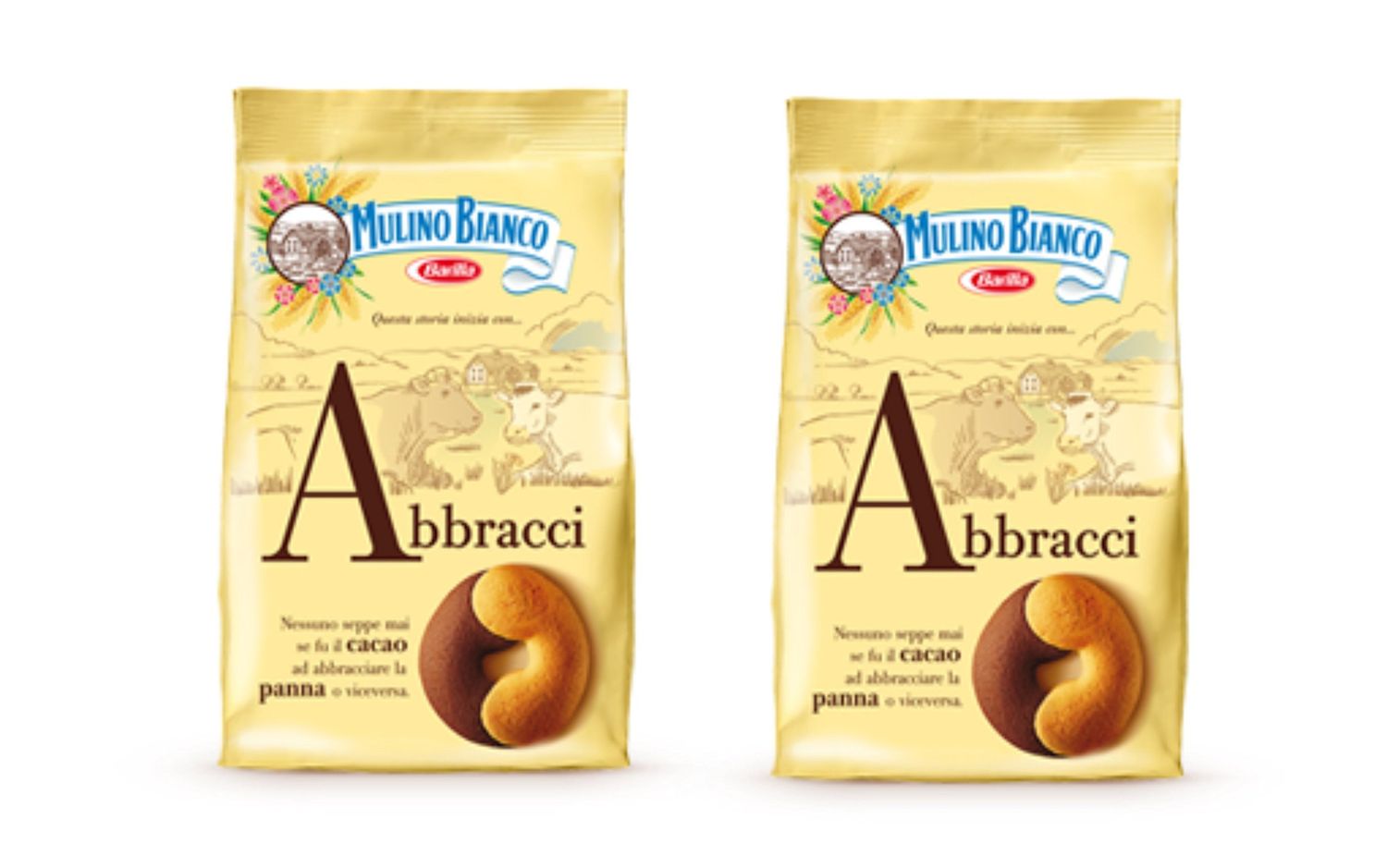 Mulino Bianco Abbracci Cookies 12.3 oz each 2 Items Per Order