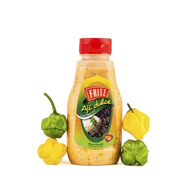 FRITZ Sweet Chili Sauce 250 g - Especially Ideal for your meals, Hot Dogs, Burgers, Sandwiches - Enhances Flavors and Adds a Spicy Kick