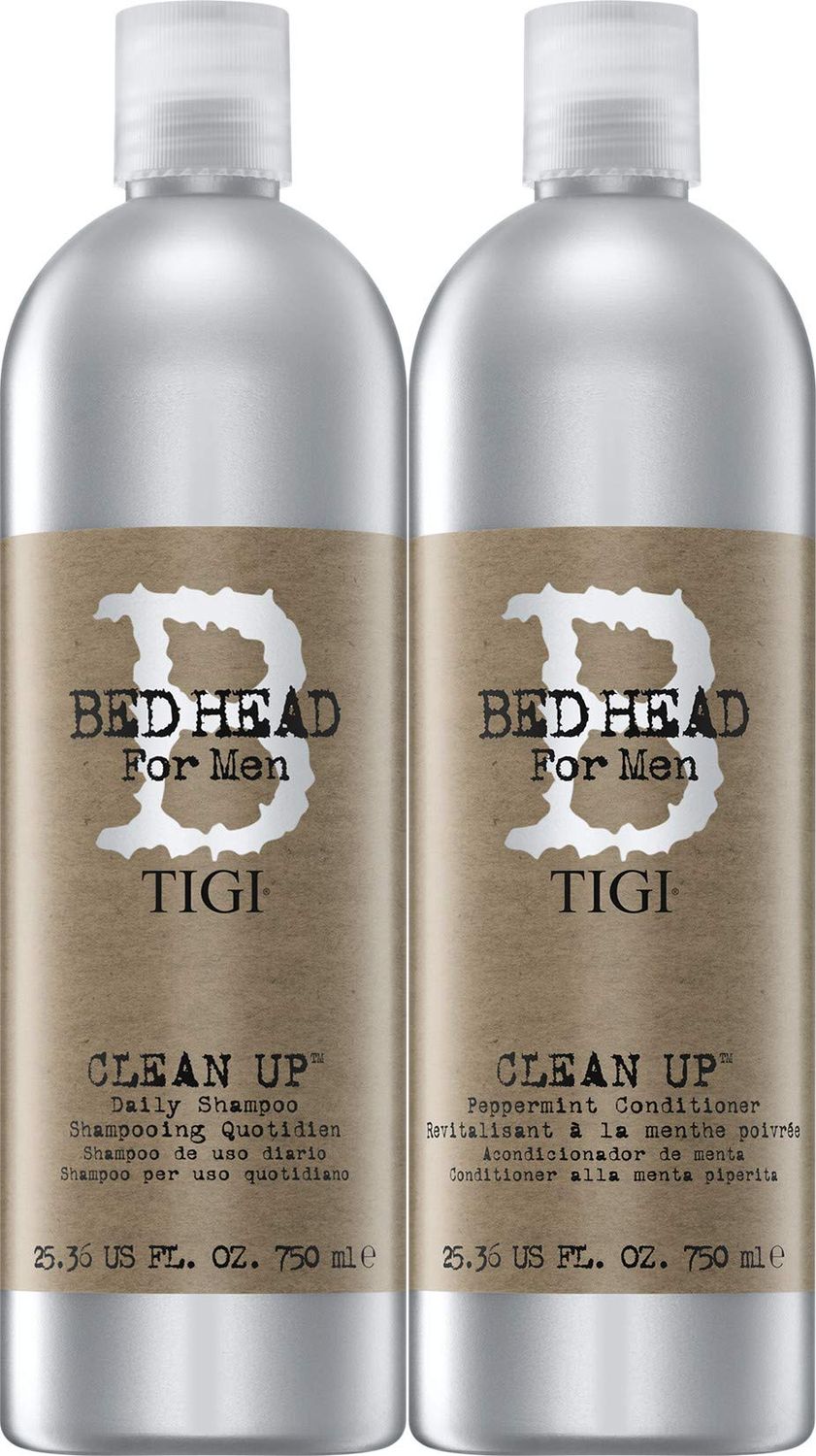 Tigi Bed Head Men Clean Up Shampoo &amp; Conditioner DUO Pack, 25.36-ounce Each