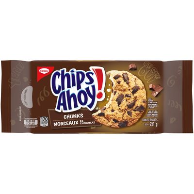 Christie Chips Ahoy! Chunks Chocolate-Chip - Cookies, 251g8.9 oz. Imported from Canada