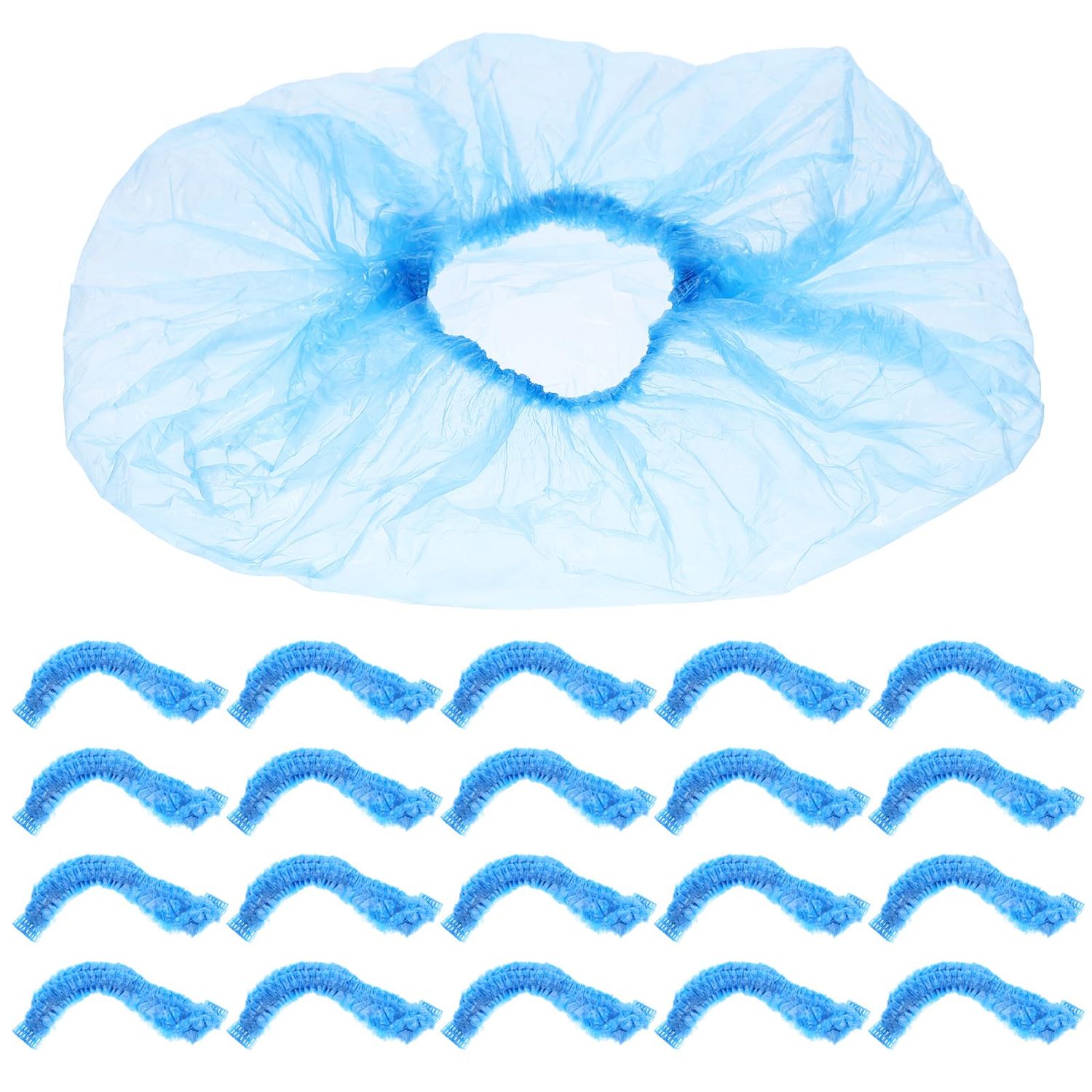 NOLITOY 300pcs Disposable Pedicure Spa Liners, Blue Pedicure Liners, Small Foot Tub Bags, Pedicure Bowl Liners Facial Beauty Liners for Facial Mask Spa Skin Care Bowls