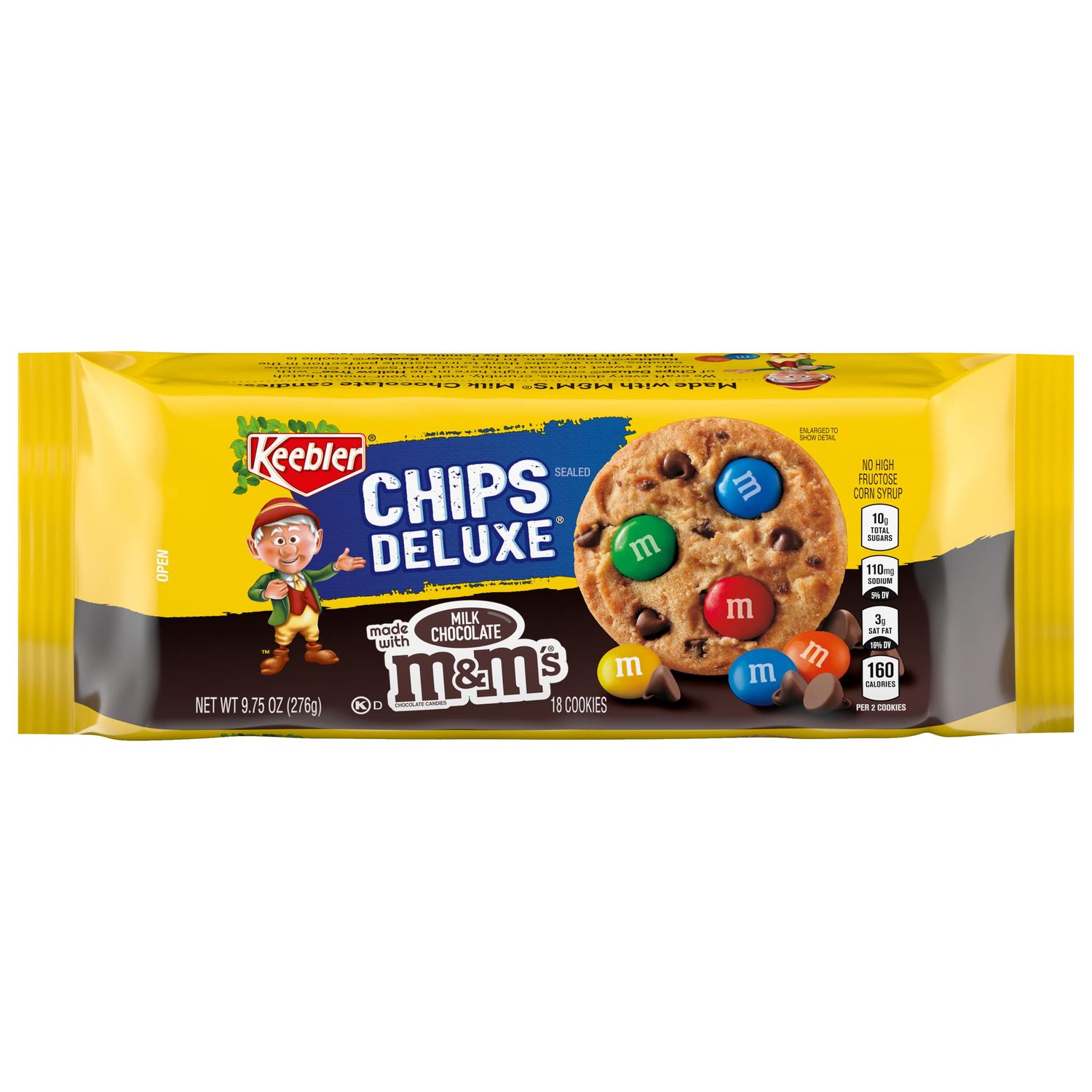 Keebler Chips Deluxe Cookies Rainbow with M&amp;Ms 9.75 Oz