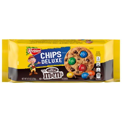 Keebler Chips Deluxe Cookies Rainbow with M&amp;Ms 9.75 Oz