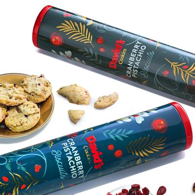 David&#39;s Cookies Cranberry Pistachio Biscuits 2-Pack - Gourmet Snacks &amp; Bakery Treats - Ideal Cookie for Snacking and Gifting - Delicious Delightful Food Gift for Kids and Adults for Any Occasions