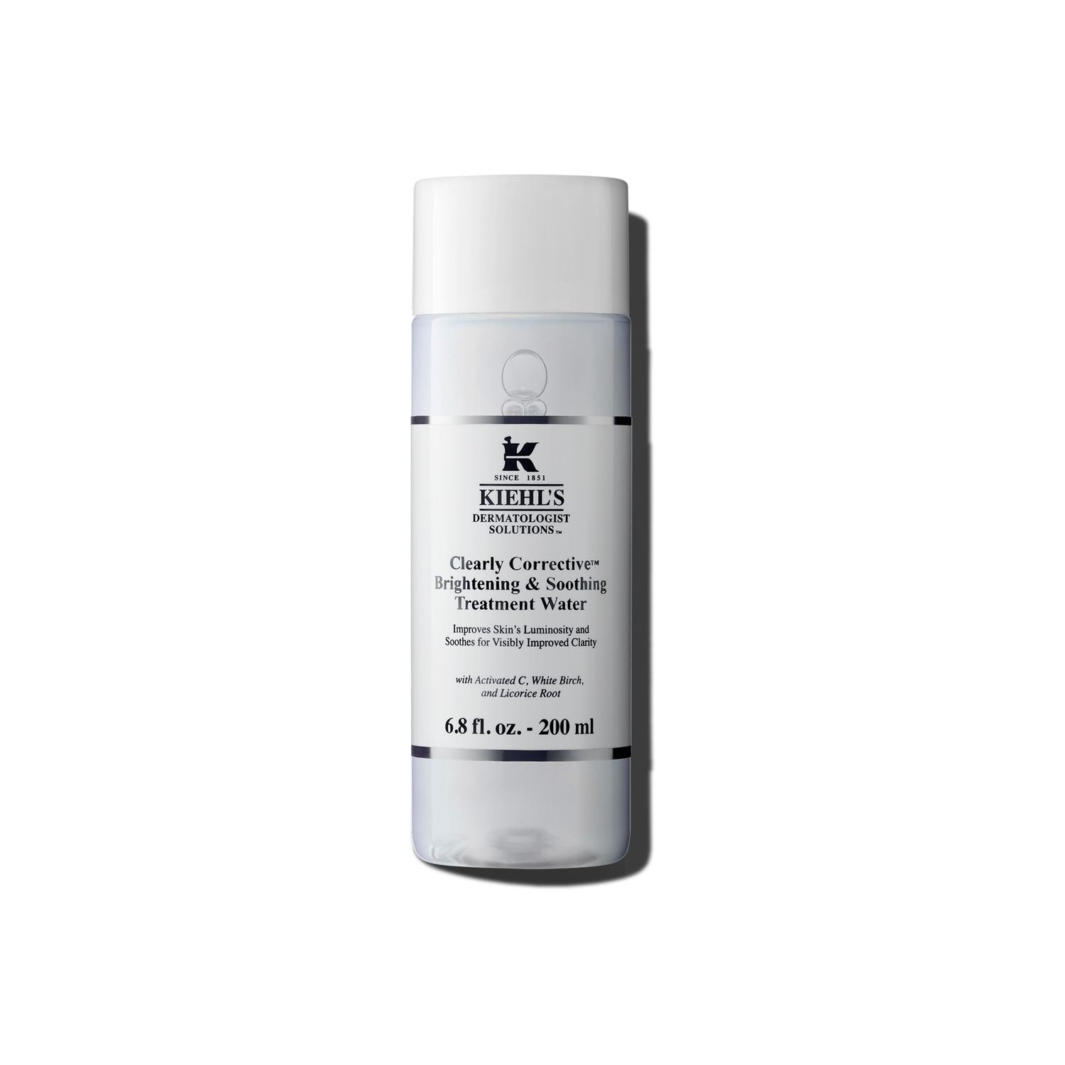 Kiehl&#39;s Clearly Corrective Brightening &amp; Soothing Treatment Water, Improves Skin Clarity, Refines Texture &amp; Evens Skin Tone, with Illuminating Minerals, Licorice Root, Vitamin C - 6.8 fl oz