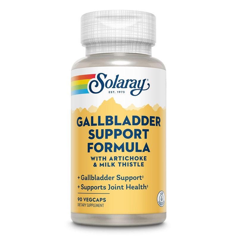 SOLARAY Gallbladder Support Formula Healthy Gallbladder &amp; Liver Support 30 Servings 90 VegCaps